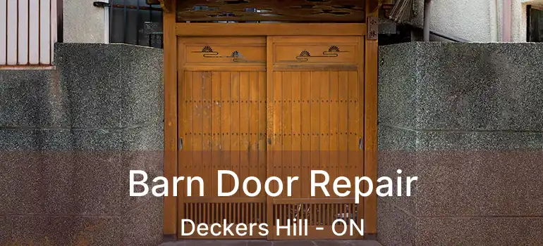  Barn Door Repair Deckers Hill - ON