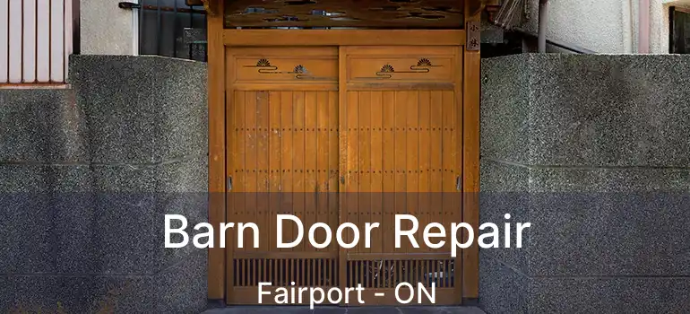  Barn Door Repair Fairport - ON