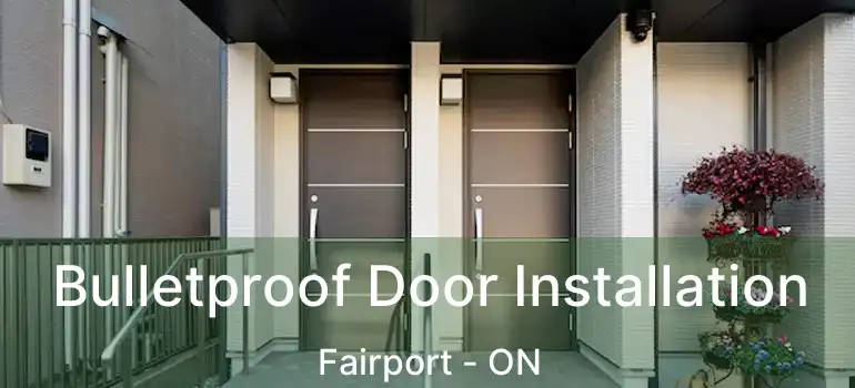  Bulletproof Door Installation Fairport - ON
