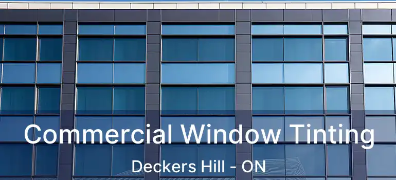  Commercial Window Tinting Deckers Hill - ON
