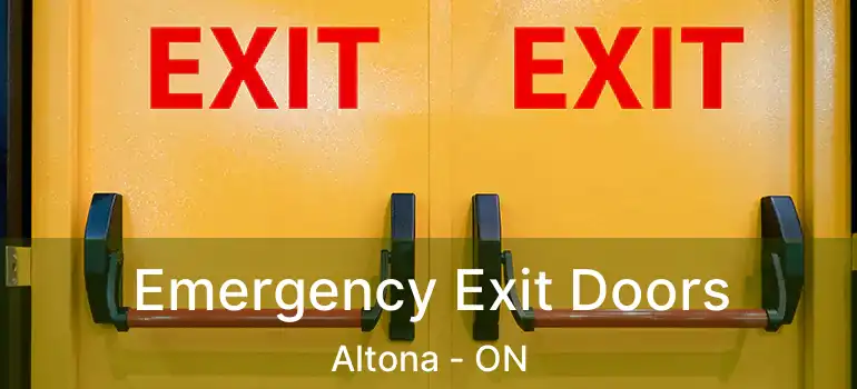  Emergency Exit Doors Altona - ON