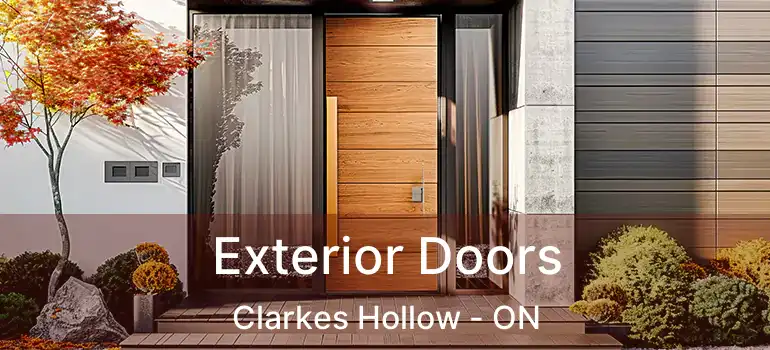  Exterior Doors Clarkes Hollow - ON