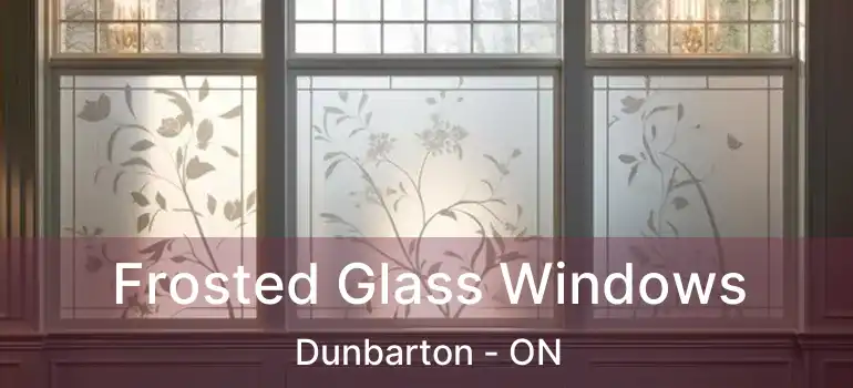  Frosted Glass Windows Dunbarton - ON