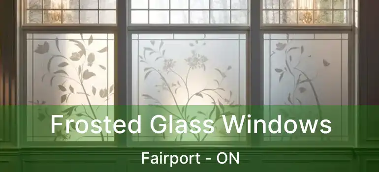  Frosted Glass Windows Fairport - ON