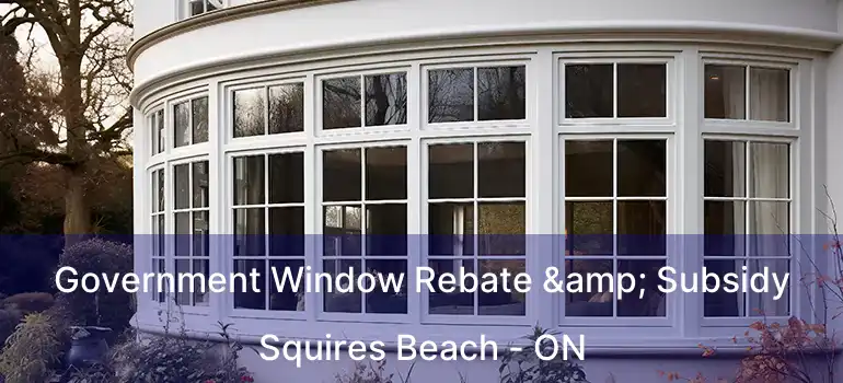  Government Window Rebate & Subsidy Squires Beach - ON