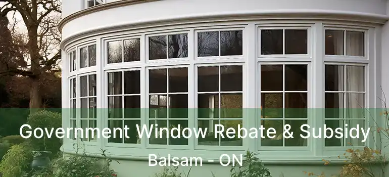  Government Window Rebate & Subsidy Balsam - ON
