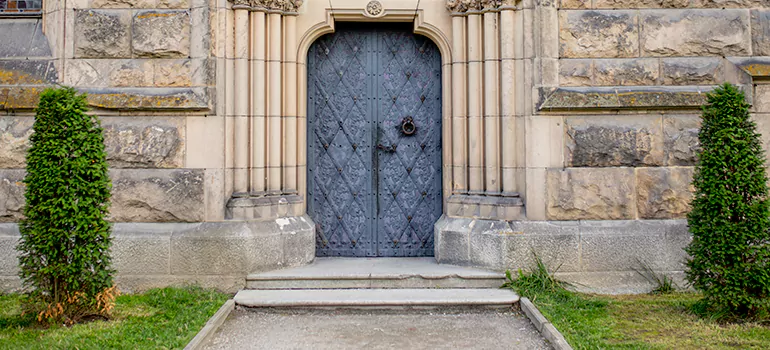 Traditional Double Front Doors in Pickering, Ontario
