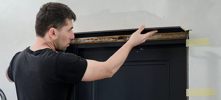 Wood Door Hole Repair in Pickering, ON