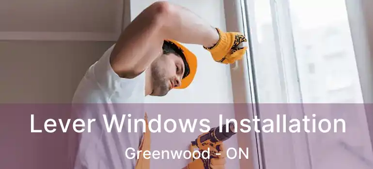  Lever Windows Installation Greenwood - ON