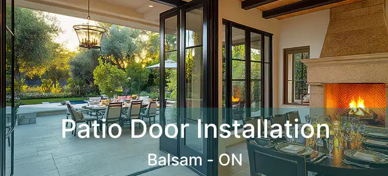  Patio Door Installation Balsam - ON
