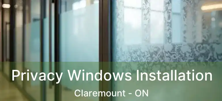  Privacy Windows Installation Claremount - ON