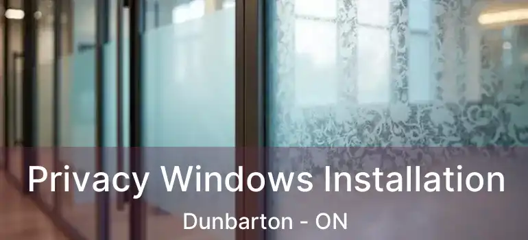  Privacy Windows Installation Dunbarton - ON