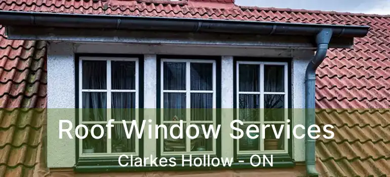  Roof Window Services Clarkes Hollow - ON