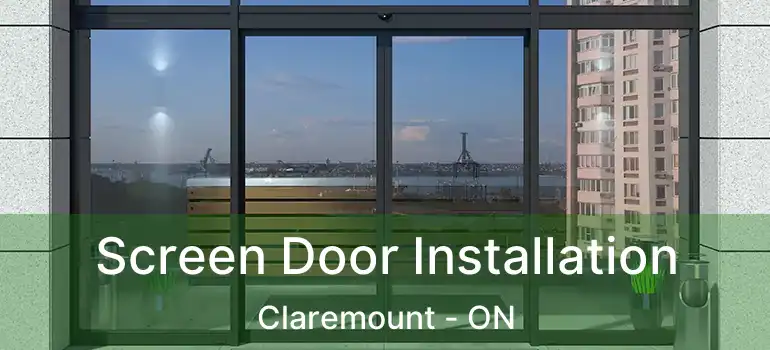  Screen Door Installation Claremount - ON