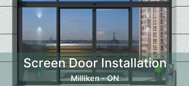  Screen Door Installation Milliken - ON