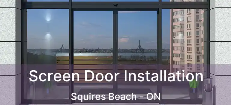  Screen Door Installation Squires Beach - ON