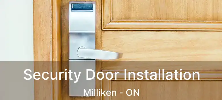  Security Door Installation Milliken - ON