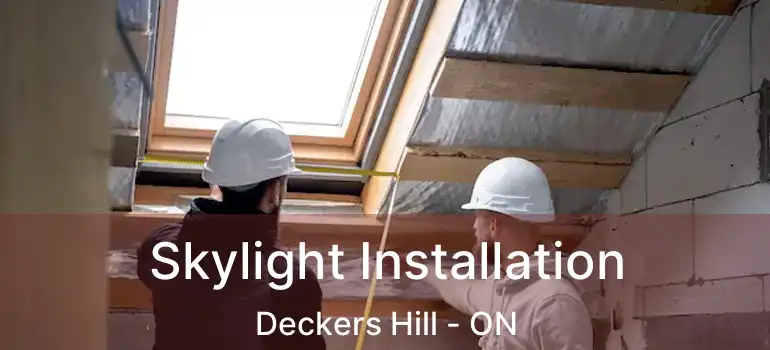  Skylight Installation Deckers Hill - ON