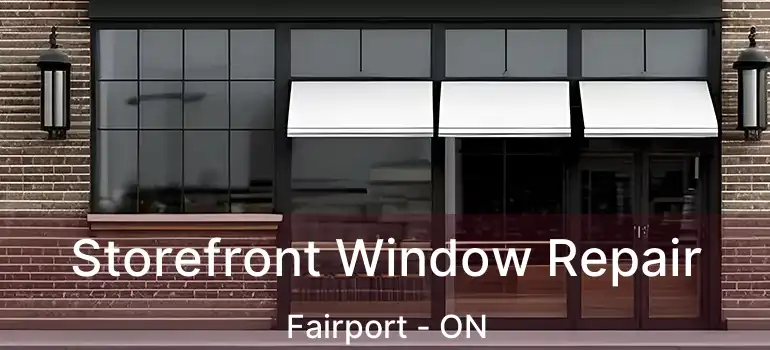  Storefront Window Repair Fairport - ON