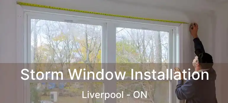  Storm Window Installation Liverpool - ON