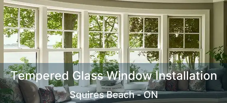  Tempered Glass Window Installation Squires Beach - ON