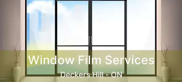 Window Film Services Deckers Hill - ON