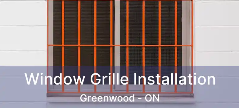  Window Grille Installation Greenwood - ON