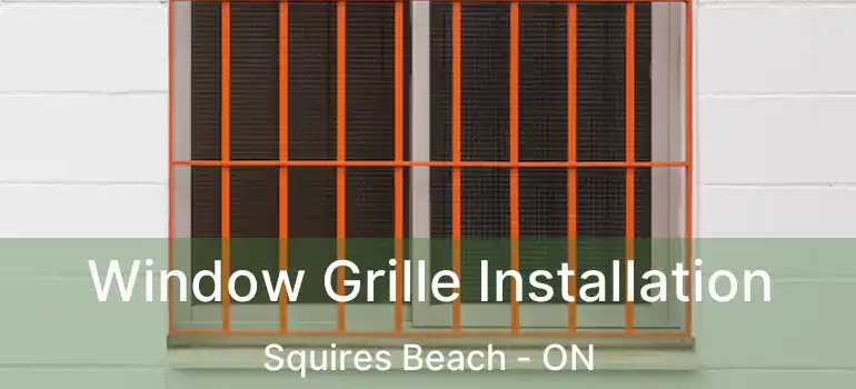  Window Grille Installation Squires Beach - ON