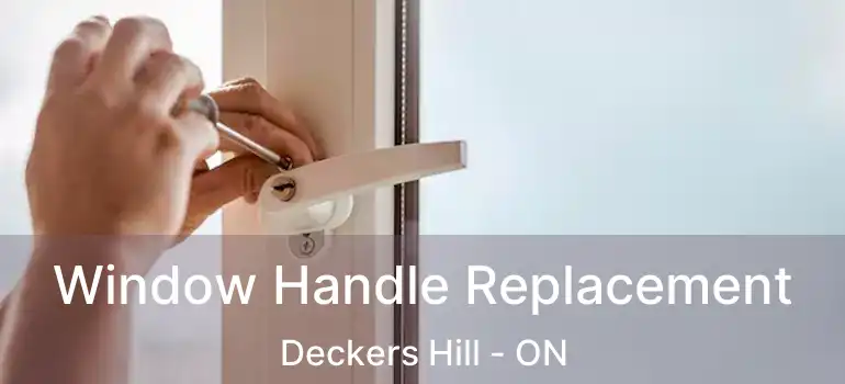  Window Handle Replacement Deckers Hill - ON