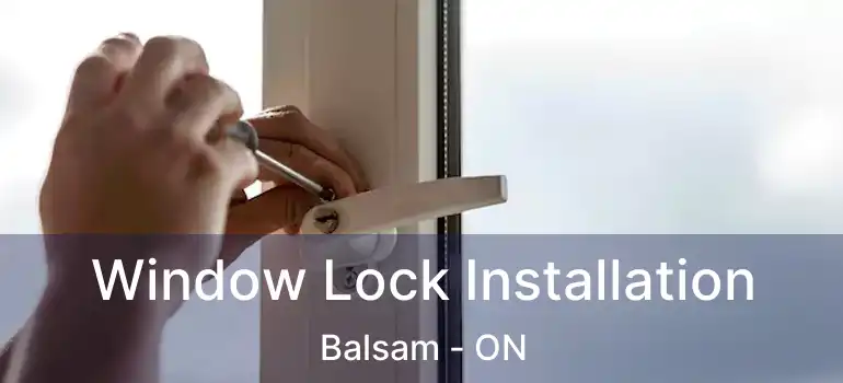  Window Lock Installation Balsam - ON