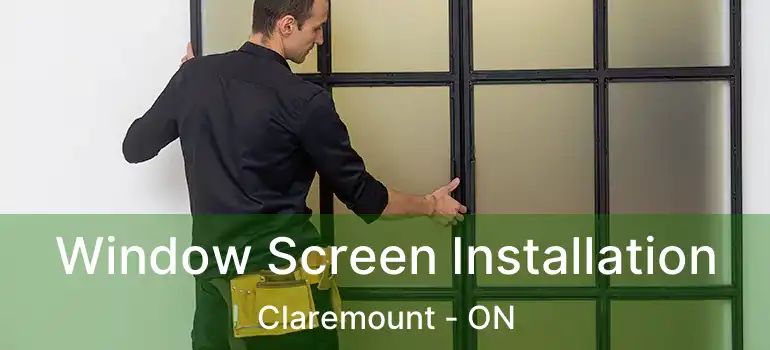  Window Screen Installation Claremount - ON