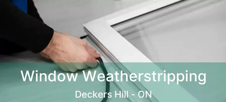  Window Weatherstripping Deckers Hill - ON